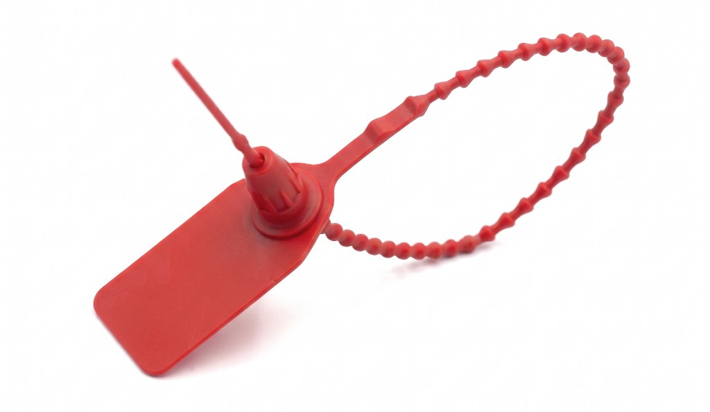 Scellé agroalimentaire plastique rouge 25 cm SARYO